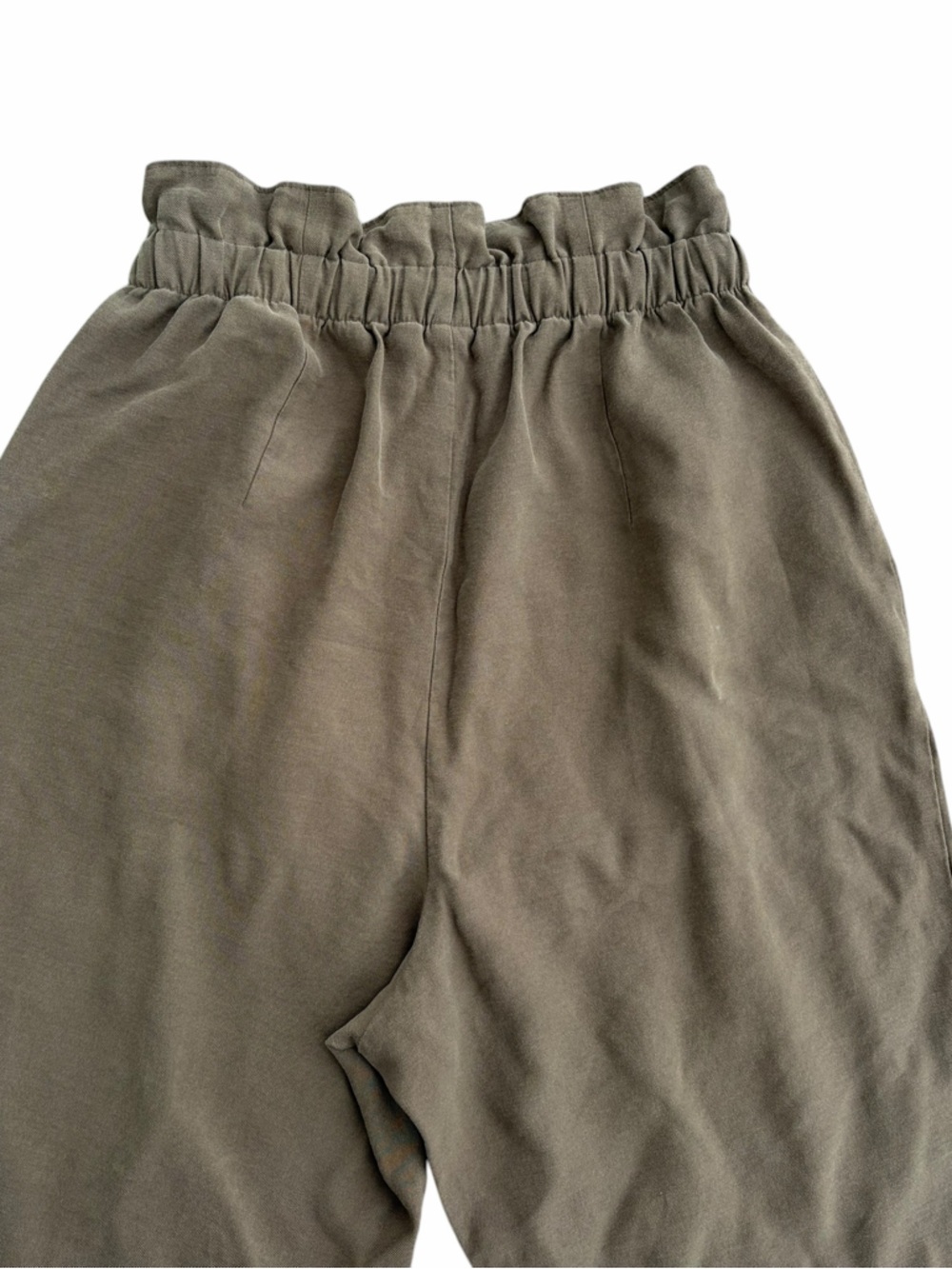 Paper bag Waist Utility Pants Olive Green - Picture 5 of 9